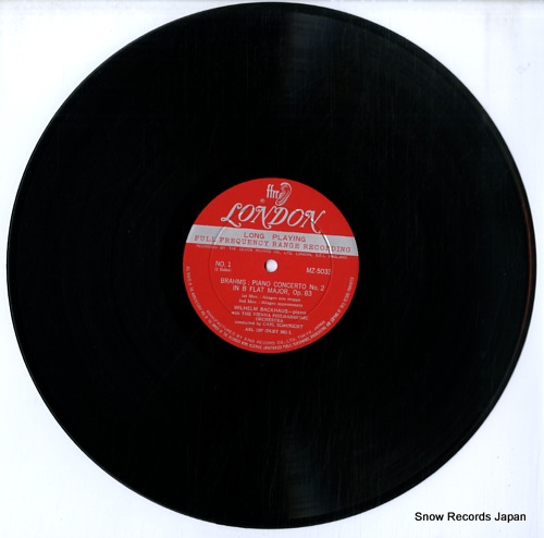 BACKHAUS, WILHELM brahms; piano concerto no.2 in b flat major op.83 MZ5033