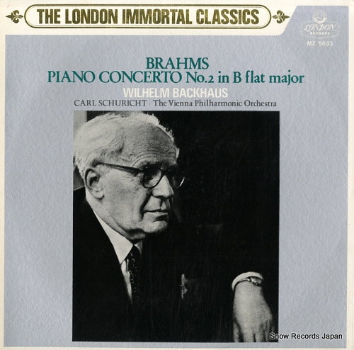 BACKHAUS, WILHELM brahms; piano concerto no.2 in b flat major op.83 MZ5033