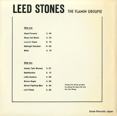ROLLING STONES, THE leed stones the flamin groupie MI3002