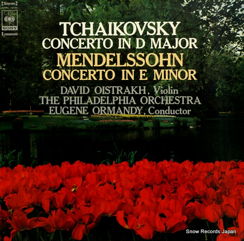 OISTRAKH, DAVID tchaikovsky / mendelssohn; concerto for violin and orchestra SONC10144