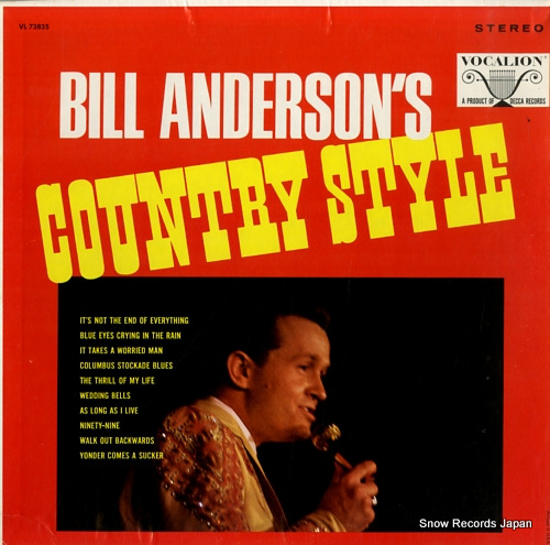 ANDERSON, BILL bill anderson's country style VL73835