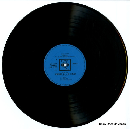 WALTER, BRUNO mahler; the titan symphony no.1 in a d major OS-496-C