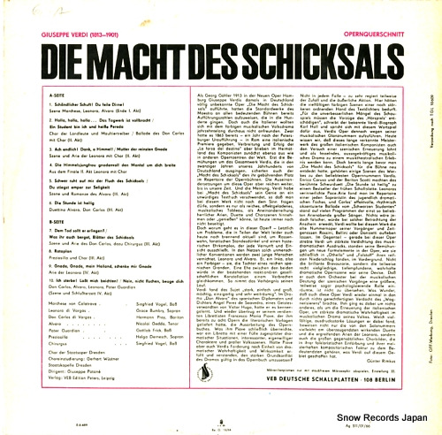 BUMBRY, GRACE verdi; die macht des schicksals 820606 - back cover