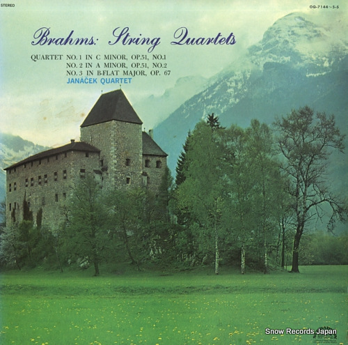 JANACEK QUARTET brahms; string quartets OQ-7144-5-S