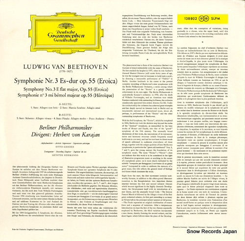 KARAJAN, HERBERT VON beethoven; 