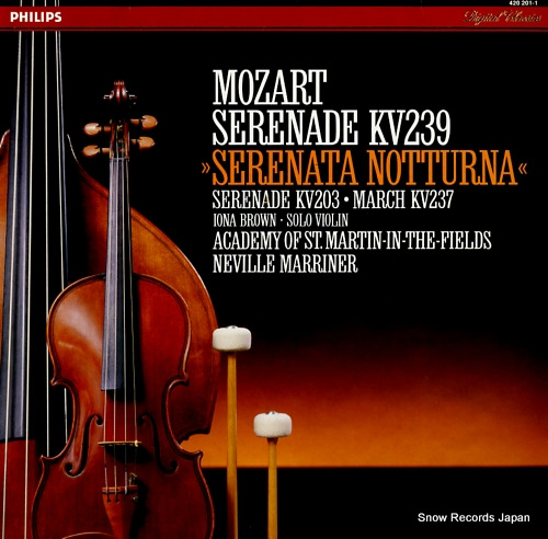 MARRINER, NEVILLE mozart; serenade kv239 