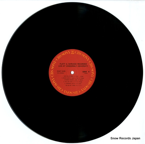 FLATT, LESTER, AND EARL SCRUGGS recorded live at vanderbilt university 20AP1649 - disc