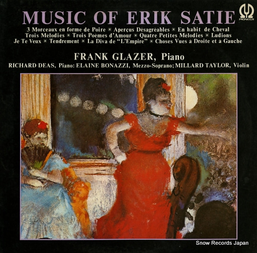 GLAZER, FRANK music of erik satie H-5015V - front cover