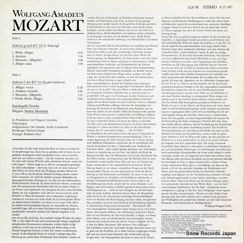 BLOMSTEDT, HERBERT mozart; sinfonie g-moll kv 550 (1.fassung) 827667
