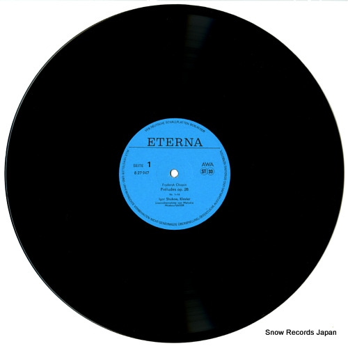 SHUKOW, IGOR chopin; preludes op.28 827947