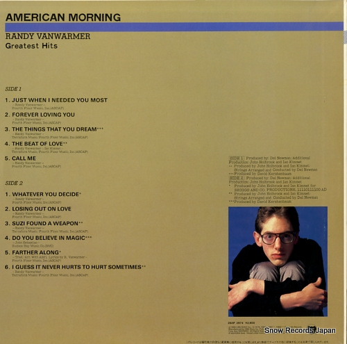 VANWARMER, RANDY american morning / greatest hits 28AP2874
