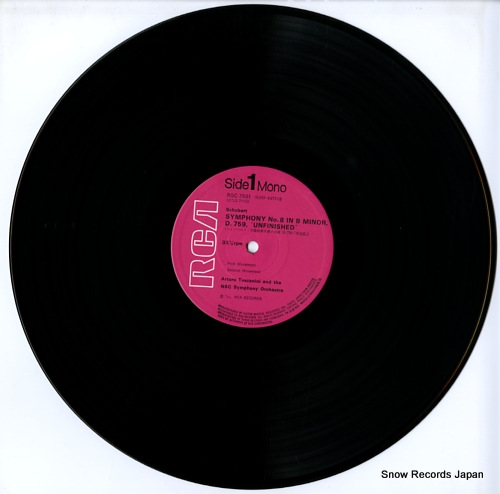 TOSCANINI, ARTURO schubert; symphony no.8 in b minor, d.759,