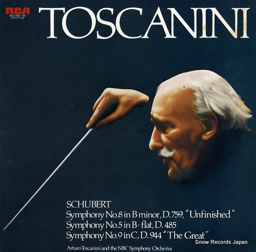 TOSCANINI, ARTURO schubert; symphony no.8 in b minor, d.759,