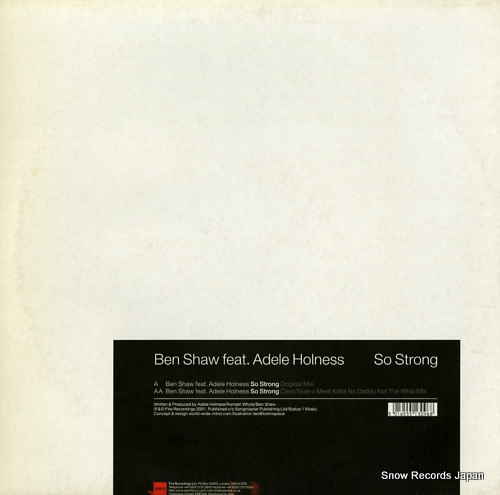 SHAW, BEN so strong ERIF009 - back cover