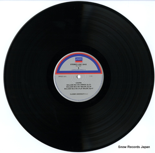ASHKENAZY, VLADIMIR chopin; four ballades L25C-3042