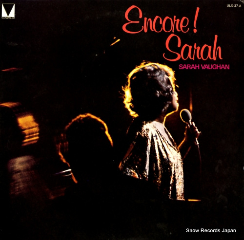 VAUGHAN, SARAH encore! sarah ULX-27-A
