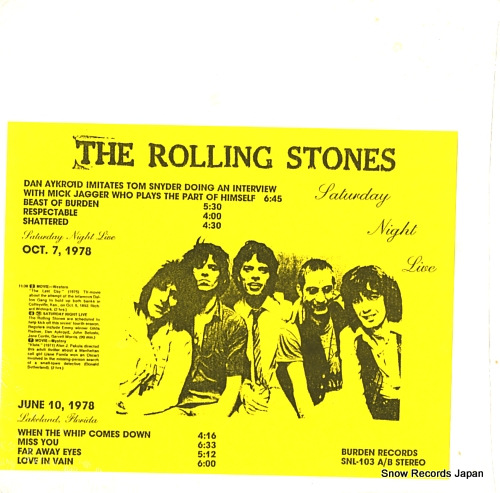 ROLLING STONES, THE saturday night live SNL-103