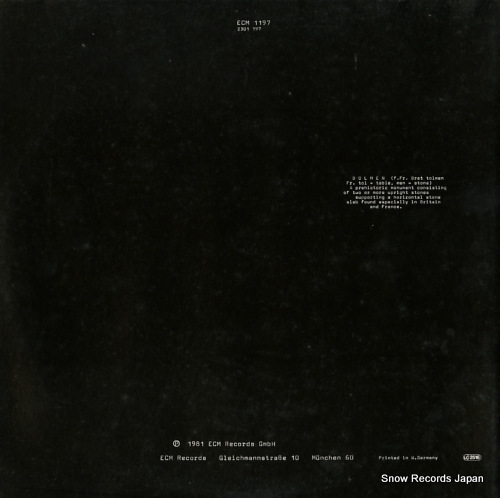 MONK, MEREDITH dolmen music ECM1197