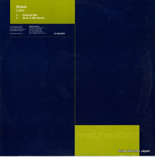 SHILOH latex METHOD020 - back cover