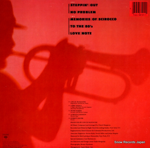 MANGIONE, CHUCK love notes FC38101