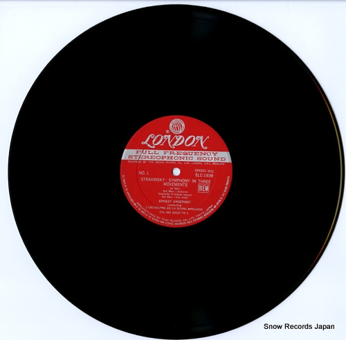ANSERMET, ERNEST stravinsky; symphony in three movements SLC1939