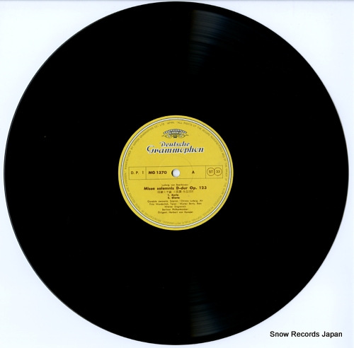 KARAJAN, HERBERT VON beethoven; missa solemnis MG-1370/71