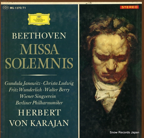 KARAJAN, HERBERT VON beethoven; missa solemnis MG-1370/71