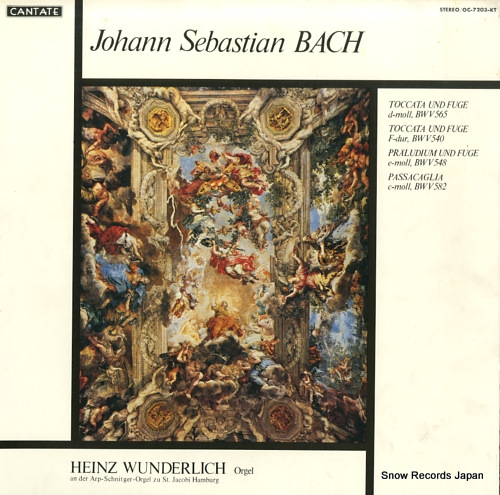 WUNDERLICH, HEINZ bach; toccata und fuge d-moll, bwv565 OC-7203-KT
