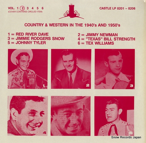 NEWMAN, JIMMY country & western in the 1940's and 1950's vol.2 CASTLELP8202 - front cover