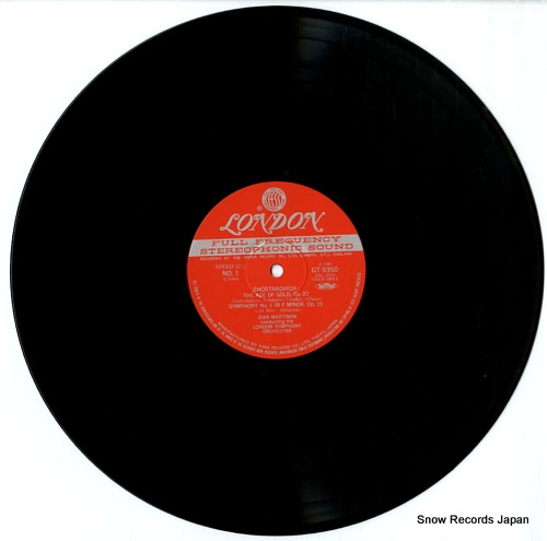 MARTINON, JEAN shostakovich; symphony no.1 in f minor GT9350