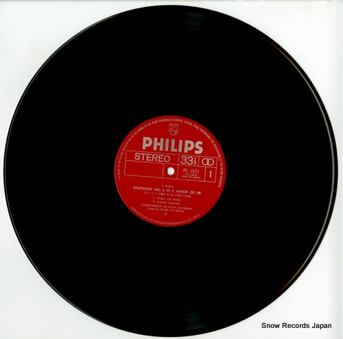 BEINUM, EDUARD VAN brahms; symphony no.4 in e minor op.98 PC-1521