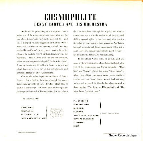 CARTER, BENNY cosmopolite MV2635