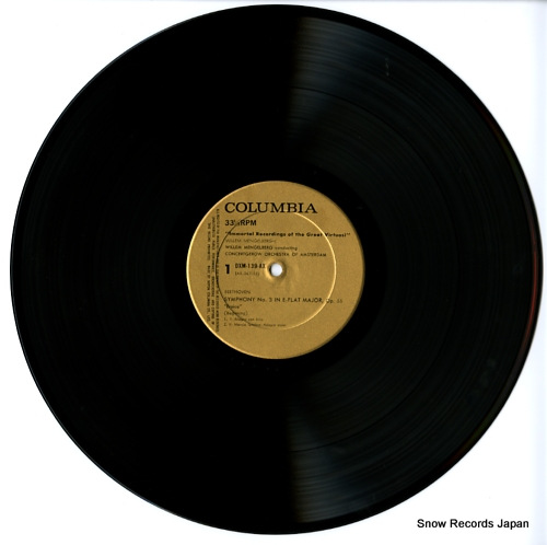 MENGELBERG, WILLEM beethoven; symphony no.3 in e - flat major, op.55 