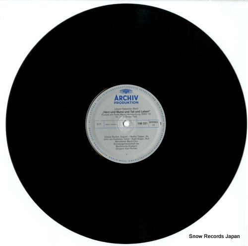 RICHTER, KARL bach; herz und mund and tet und leben 198331 - disc