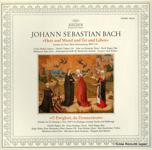 RICHTER, KARL bach; herz und mund and tet und leben 198331 - front cover