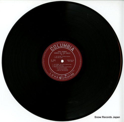 GOODMAN, BENNY benny goodman carnegie hall jazz concert vol.2 SL-3004