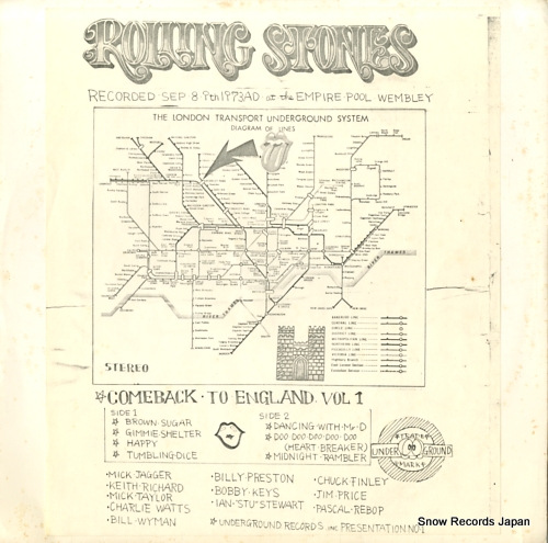 ROLLING STONES, THE come back to england vol 1 OG-787