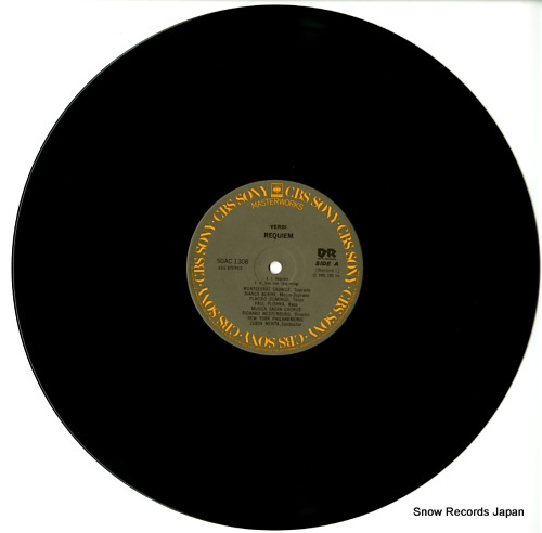 MEHTA, ZUBIN verdi; requiem 50AC1308