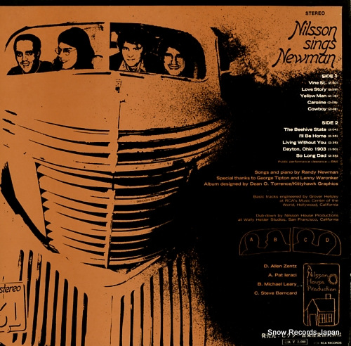 NILSSON nilsson sings newman RCA-6153
