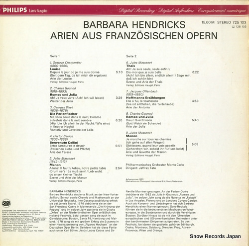 HENDRICKS, BARBARA airs d'operas francais 725103