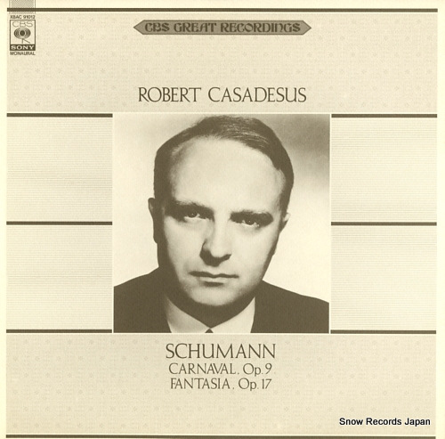 CASADESUS, ROBERT schumann; carnaval, no.9 XBAC91012