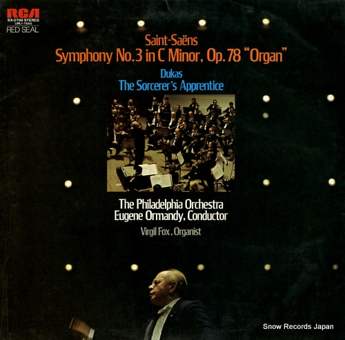 ORMANDY, EUGENE saint-saens; symphony no.3 in c minor, op.78 