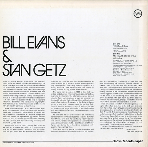 ӥ롦&󡦥å bill evans / stan getz 23MJ3036