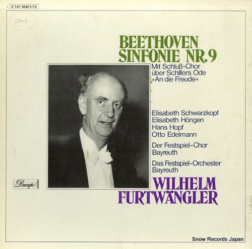 FURTWANGLER, WILHELM beethoven; sinfonie nr.9 d-moll 1C147-00811/12