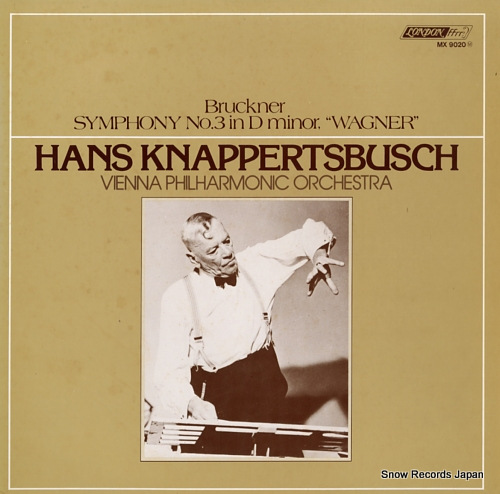 KNAPPERTSBUSCH, HANS bruckner; symphony no.3 in d minor, 