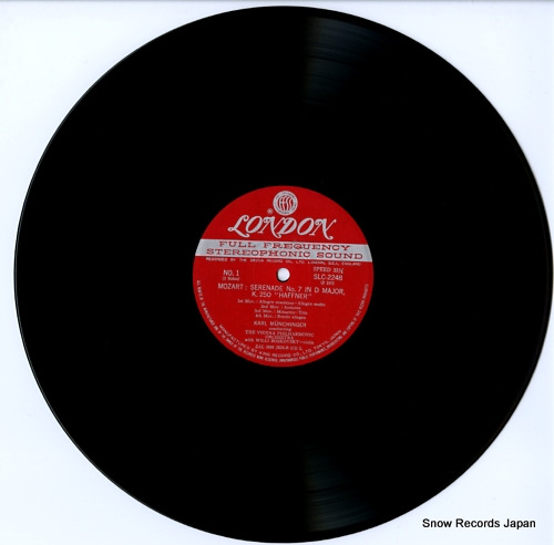 MUNCHINGER, KARL mozart; serenade no.7 in d major, k.250 