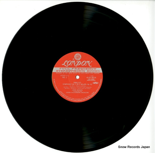 MAAZEL, LORIN sibelius; symphony no.3 in c major, op.52 K15C-9016