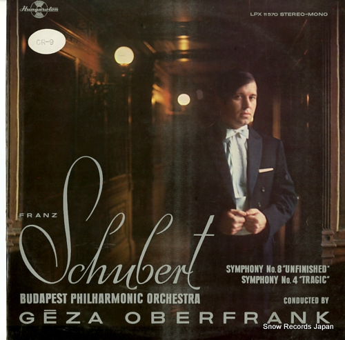 OBERFRANK, GEZA schubert; symphony no.8. in b minor, op.posth. (d.759)