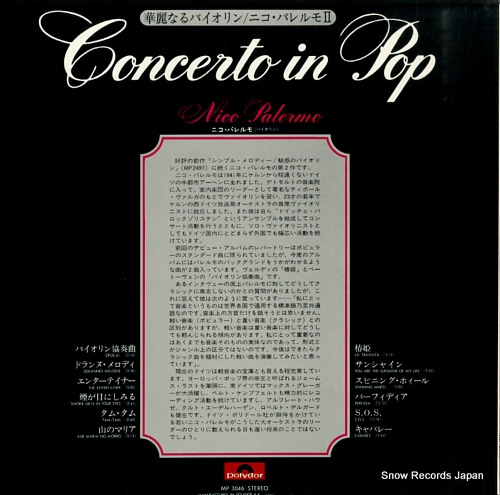 PALERMO, NICO concerto in pop MP3046