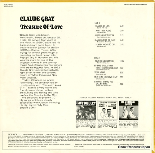 GRAY, CLAUDE treasure of love JS-6051